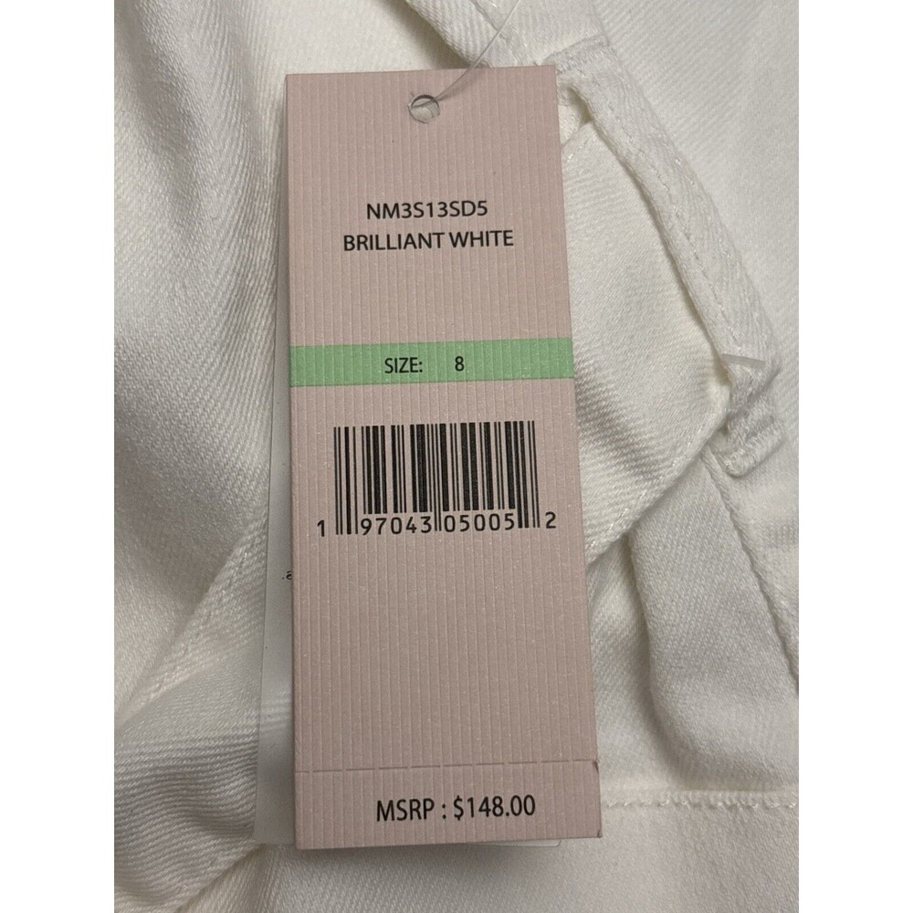 Nanette Lepore Double Breasted Denim Shirtdress Color Brilliant White Size 8 New - Picture 4 of 5